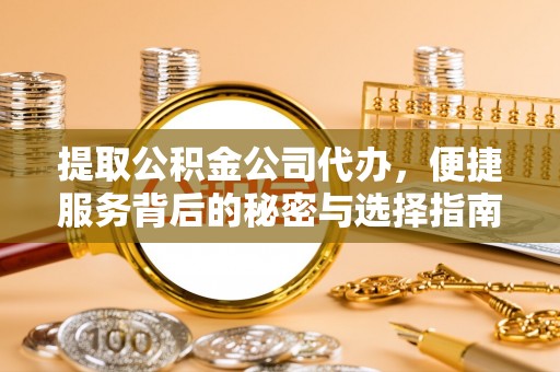 元阳提取公积金公司代办，便捷服务背后的秘密与选择指南