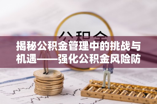 元阳揭秘公积金管理中的挑战与机遇——强化公积金风险防控的多维策略