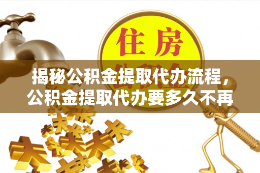 元阳揭秘公积金提取代办流程，公积金提取代办要多久不再迷茫