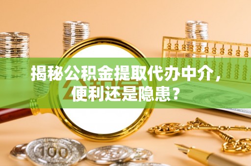 元阳揭秘公积金提取代办中介，便利还是隐患？