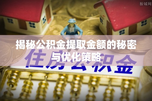 元阳揭秘公积金提取金额的秘密与优化策略