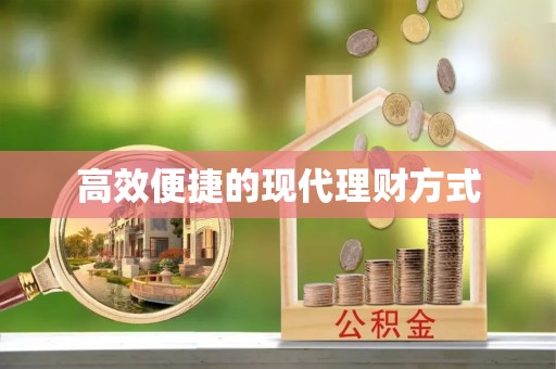 元阳高效便捷的现代理财方式