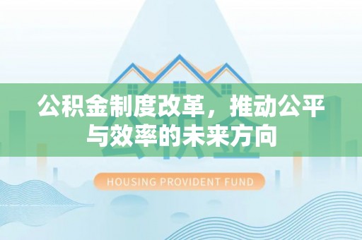 元阳公积金制度改革，推动公平与效率的未来方向