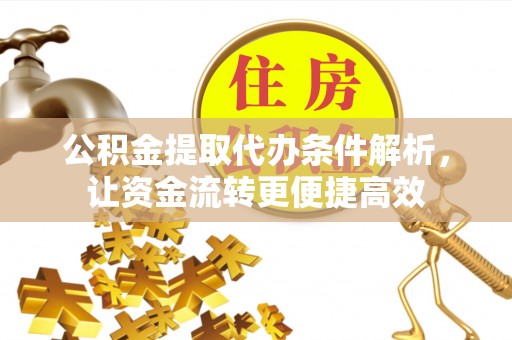 元阳公积金提取代办条件解析，让资金流转更便捷高效