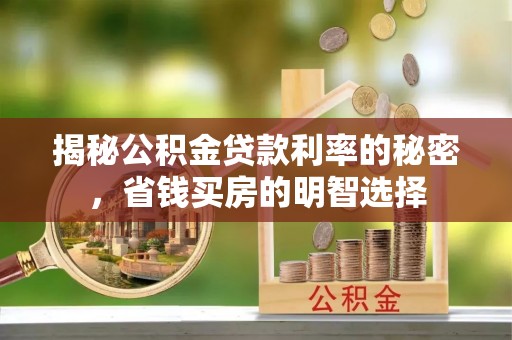 元阳揭秘公积金贷款利率的秘密，省钱买房的明智选择