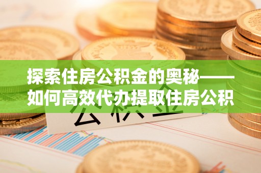 元阳探索住房公积金的奥秘——如何高效代办提取住房公积金
