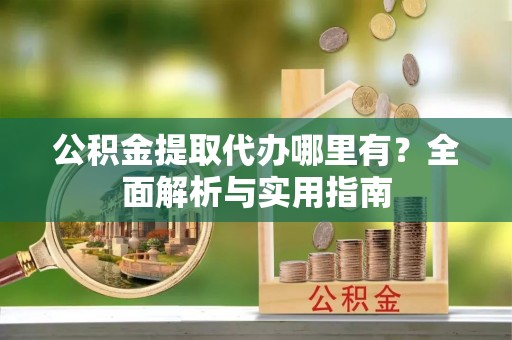 元阳公积金提取代办哪里有？全面解析与实用指南