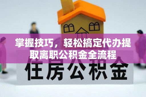 元阳掌握技巧，轻松搞定代办提取离职公积金全流程