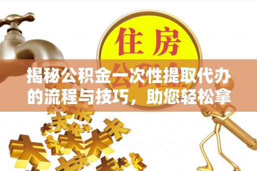 元阳揭秘公积金一次性提取代办的流程与技巧，助您轻松拿钱！