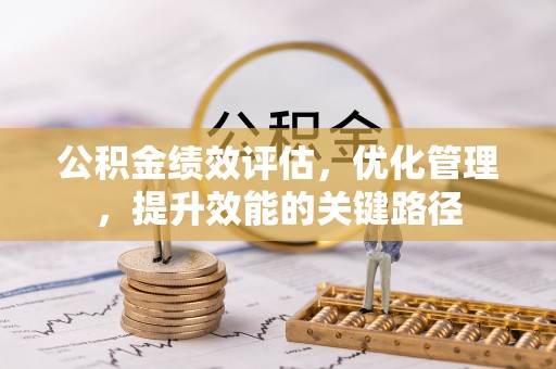 元阳公积金绩效评估，优化管理，提升效能的关键路径