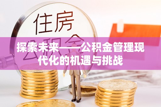 元阳探索未来——公积金管理现代化的机遇与挑战